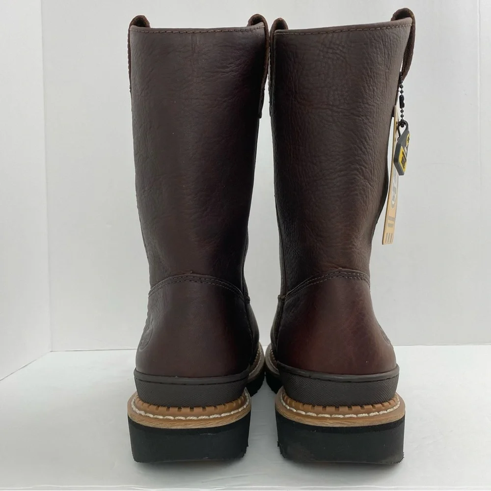 Georgia Boot size 8M Men’s Brown Leather Giant Steel Toe Work Boots